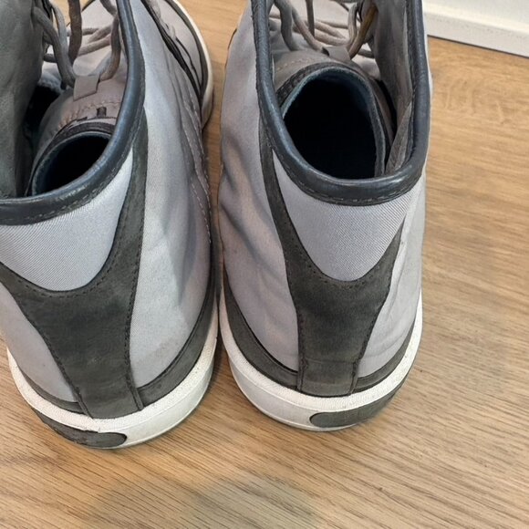 Yohji Yamamoto high top sneakers Gray Size 12.5 Mens - Picture 4 of 9